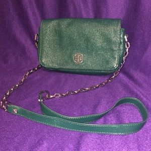 Tory Burch Teal Green w/Silver logo & strap